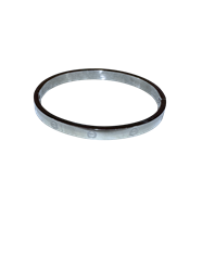 PULSERA RIGIDA SIN BRILLANTES PLATA | P.RIGIPLATA