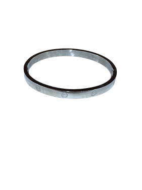 PULSERA RIGIDA SIN BRILLANTES PLATA | P.RIGIPLATA